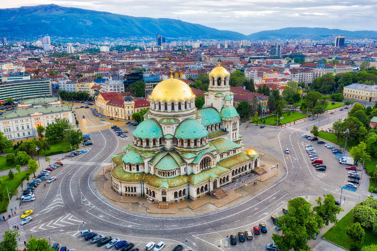 Aerial View Of Alexander Nevsky Cathedral, Sofia, Bulgaria